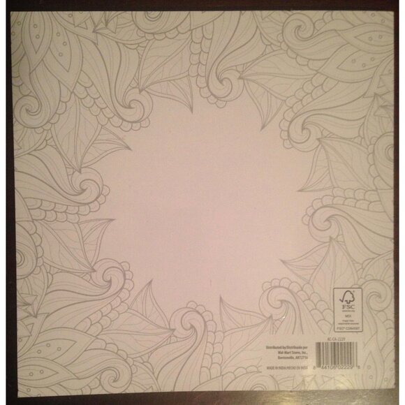 Art For Adults Over 30 Garden Flowers Coloring Book Pages Meditate, Relax, Enjoy - Picture 2 of 2